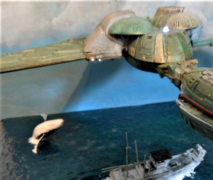 Addendum: This diorama won the Most Imaginative award at the 2019 Baycon in N. Smithfield, Rhode Island.