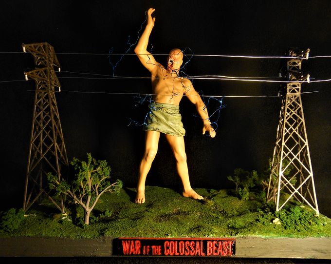 My build of this kit. Note that the kit only had the figure. I made the other elements of the diorama which measures 10